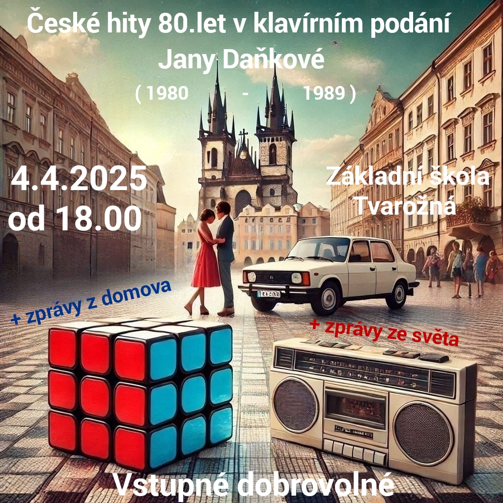 České hity 80. let v klavírním podání Jany Daňkové