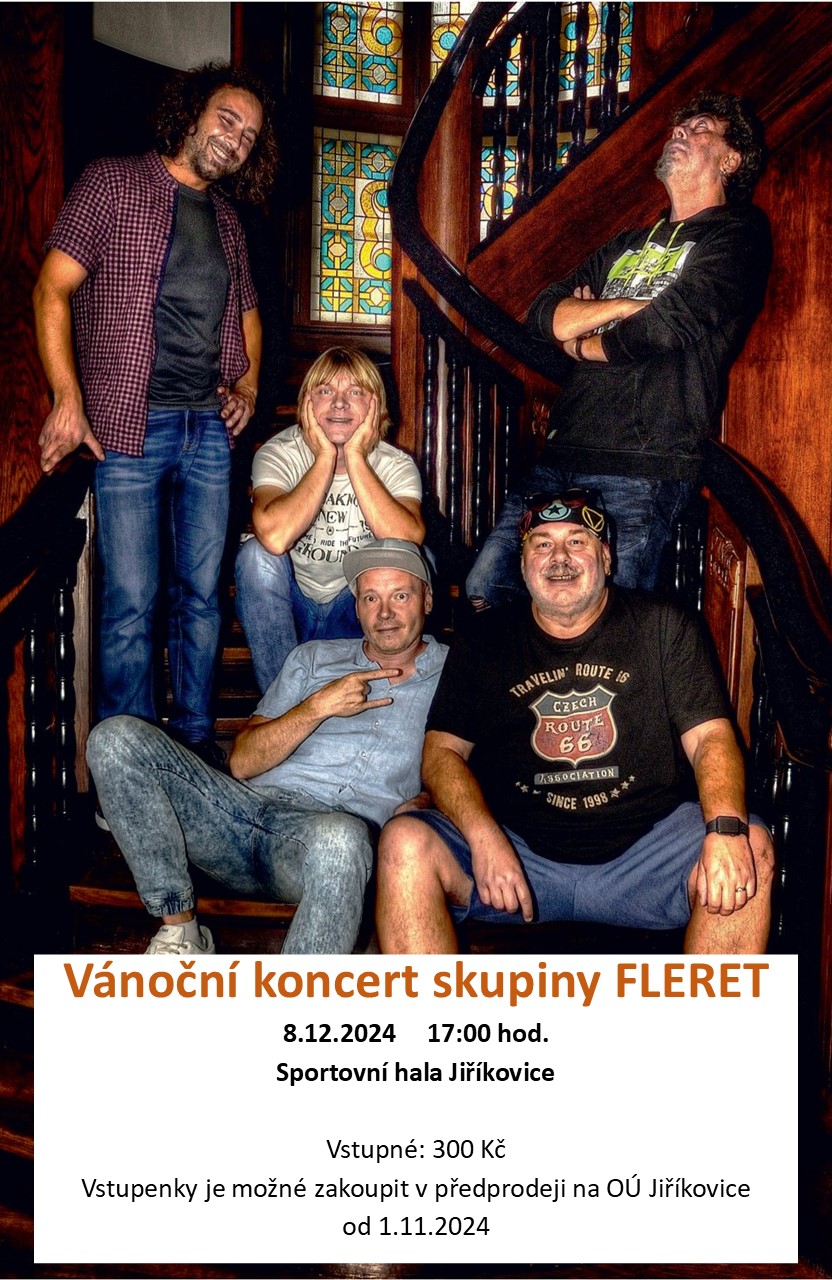 Jiříkovice - vánoční koncert skupiny Fleret