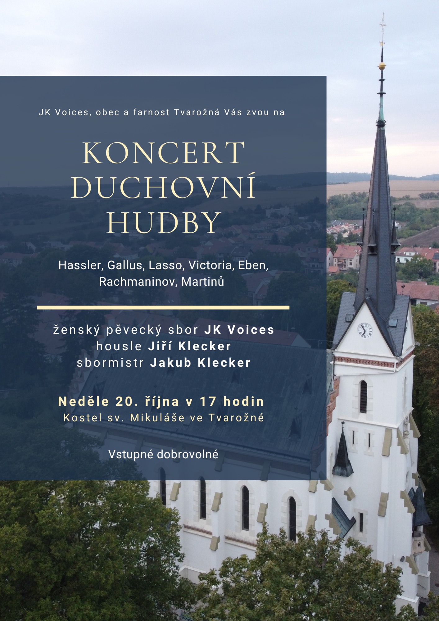 Koncert duchovní hudby - kostel sv. Mikuláše