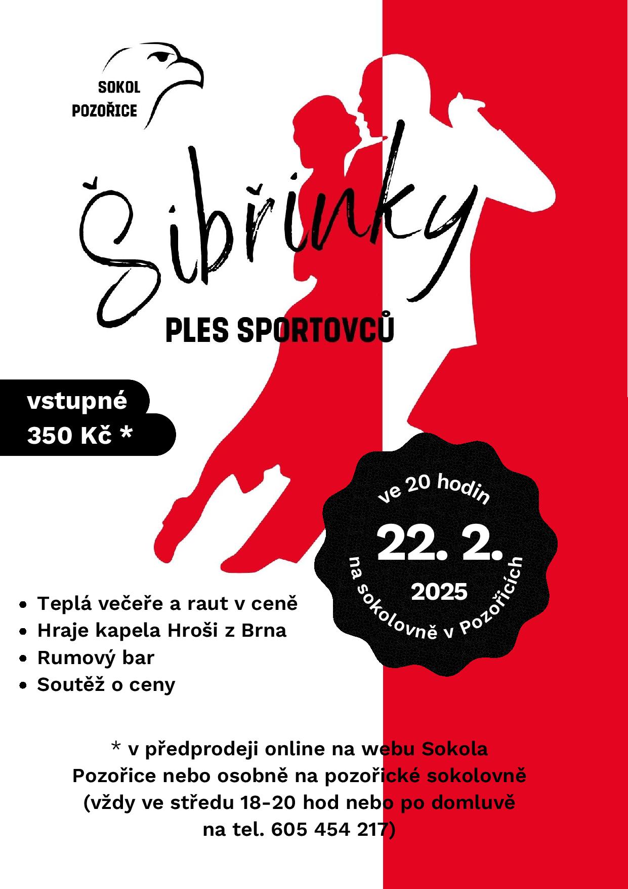 Šibřinky - ples sportovců Pozořice